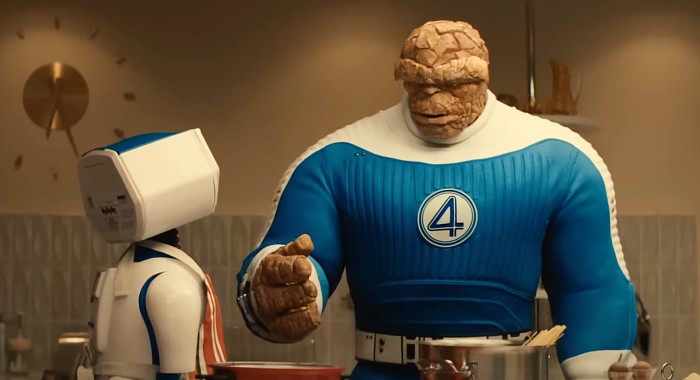 The Thing and H.E.R.B.I.E. in The Fantastic Four First Steps