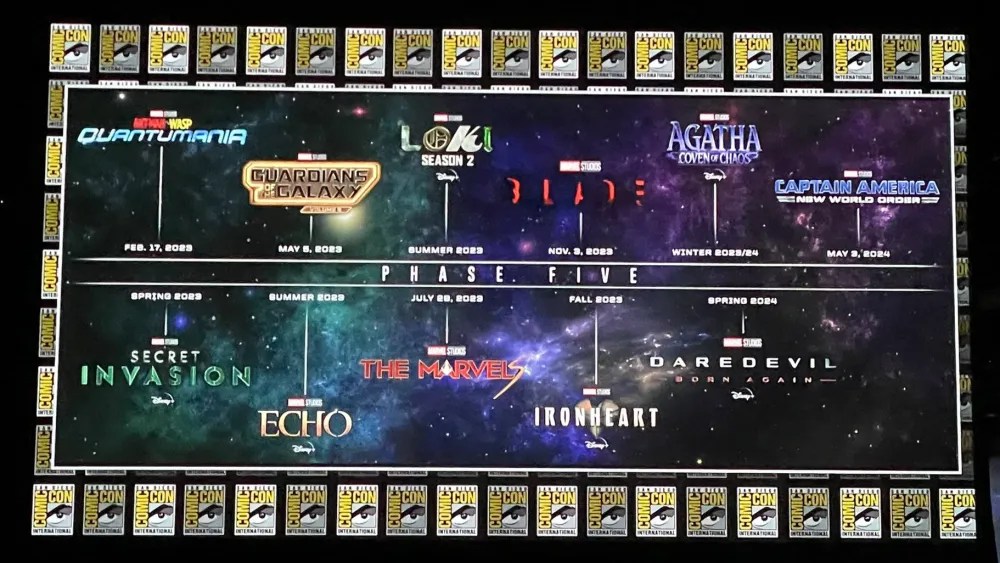Marvel Studios' announcement of Phase Five at SDCC 2022.